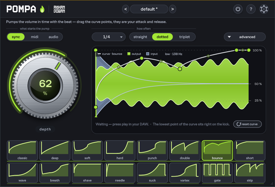 POMPA — beat-locked volume shaper